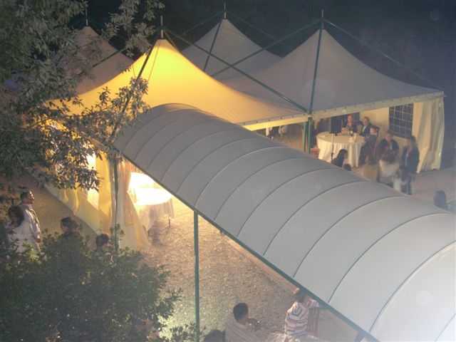 Gazebo 10x10 con tunnel