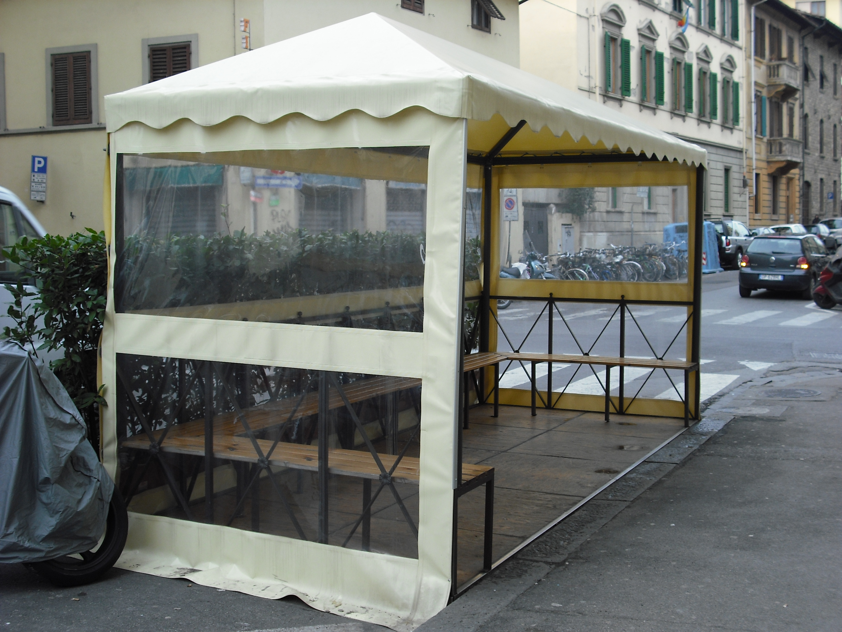 Gazebo 5x5 con teli pvc
