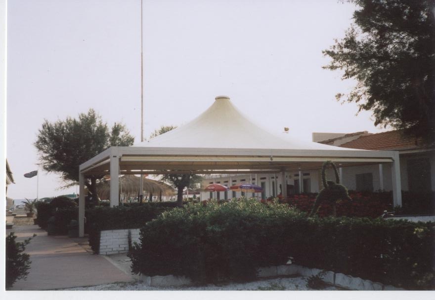 Gazebo maxi con tende laterali